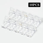 Acrylic Nail Clip Transparent Gel Quick Building Nail Tips Clips Fingernail Extension UV Clamps Manicuring Art Builder Tools Set