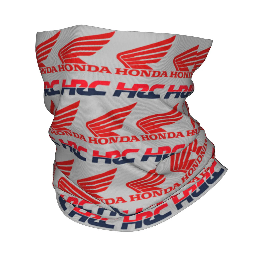 Custom H-Hondaes Motorcycle Rider Winter Headband Neck Warmer Women Men Ski Running Tube Scarf Moto Face Bandana Gaiter