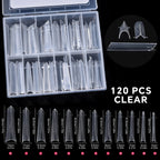 120Pcs Nail Forms For UV Gel Quick Building Extension Top Molds Dual Forms Acrylic Nail Art Tips Nails Accessories Tools