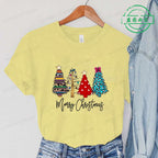 Christmas Lights Xmas Tree Print Fashion Graphic Women Tops Women Tshirt Tee Funny Christmas Party Aesthetic Shirt Camisas Mujer