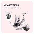 ANNAFRIS 300Pcs DIY Cluster Lash Extension Kit Color individual Lashes Kit with Lash Bond&Seal Remover Tweezers