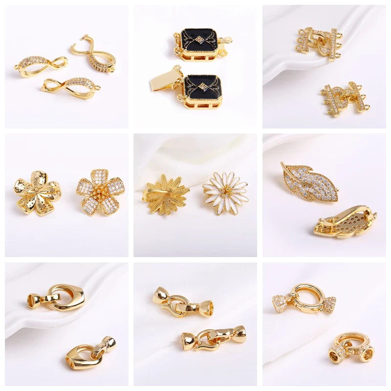 18K Gold Plated Split Rings Connecting Ring Brass Open Jump Rings Accessories For Jewelry DIY Jewelry Material Wholesale