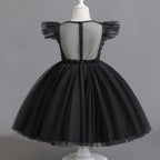 Elegant Girl Fluffy Dress Flower Baby Wedding Ceremony Costume Birthday Outfits White 1st Communion Tutu Gown Kids Gala Clothes