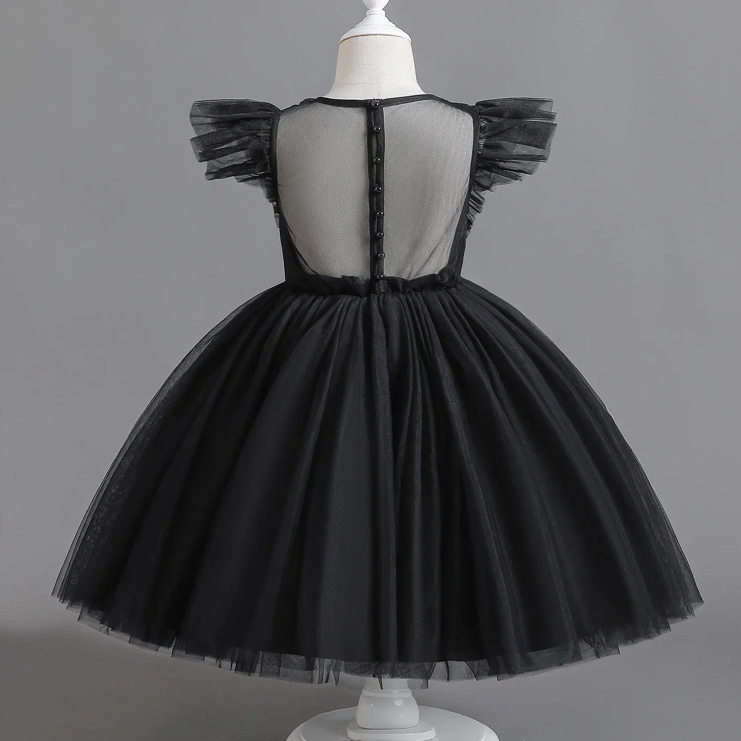 Elegant Girl Fluffy Dress Flower Baby Wedding Ceremony Costume Birthday Outfits White 1st Communion Tutu Gown Kids Gala Clothes