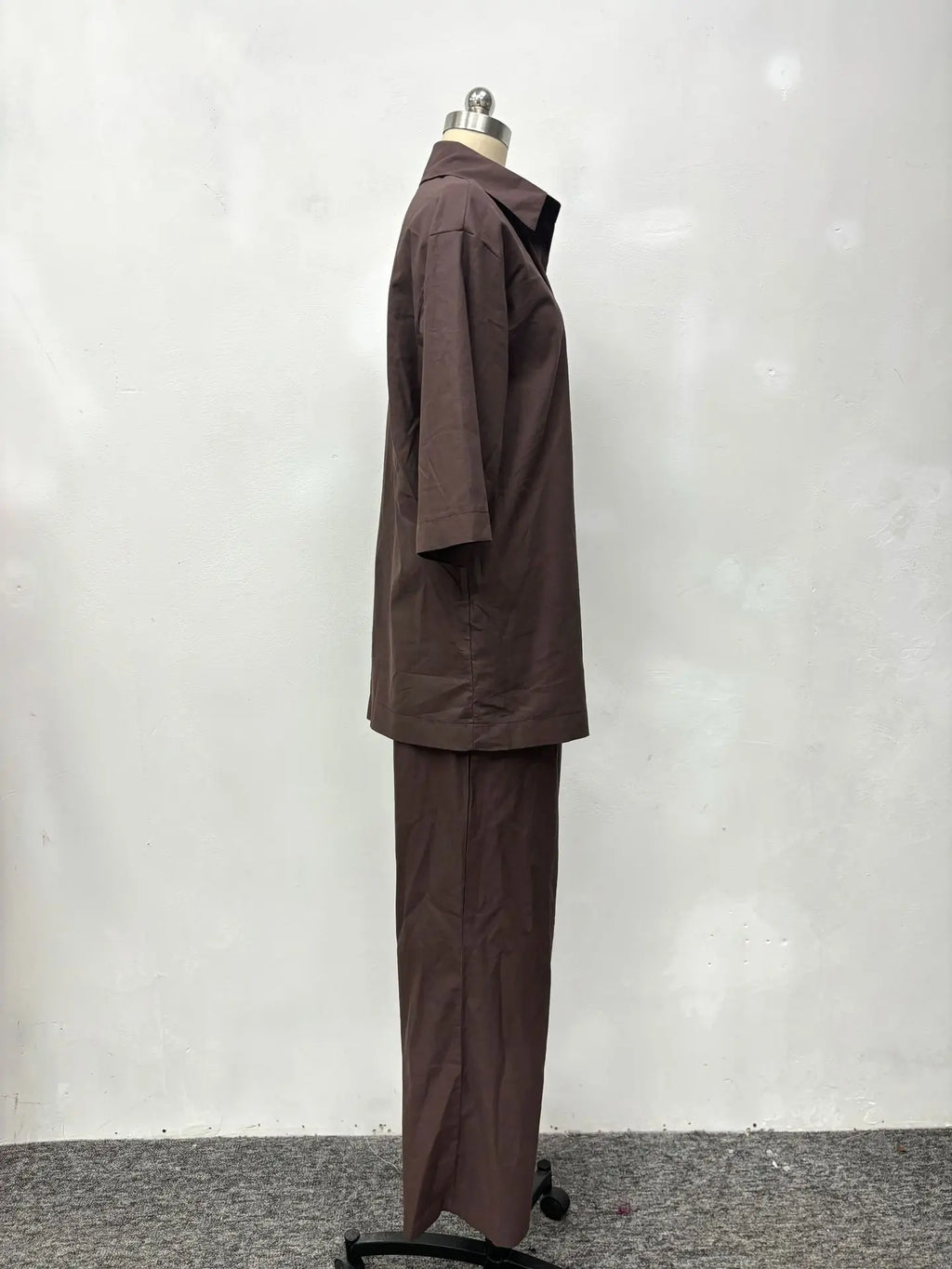 Cotton Linen Set Women Spring Summer Loose Oversize Long Sleeve Shirt Long Pants 2 Piece Sets Casual Office Ladies Trousers Suit