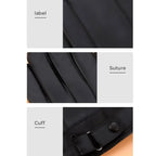 1 Pair High Quality Full Finger Black Riding Gloves Men PU Leather Glove Winter Warm Touch Screen Gloves