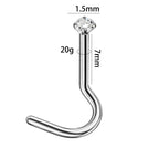 Dreamlee ASTM G23 Titanium Connector Chain For Nose Ring Hoop Clicker Cartilage Helix Body Piercing Jewelry Accessory