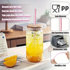 6pcs Reusable Accessories Set for Stanley 40oz Tumblers - Bow Straw Covers, Sparkling Straw, Protective Boot, Charm Chains