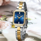 CURREN Women Watch Quartz Watch for Ladies Simple Elegant Dress Wristwatch Stainless Steel Bracelet