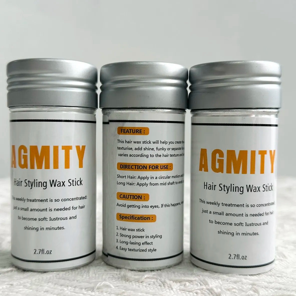 Hair Wax Stick Long Lasting Waterproof Portable Finishing Broken Hair Stick Hair Styling Tool