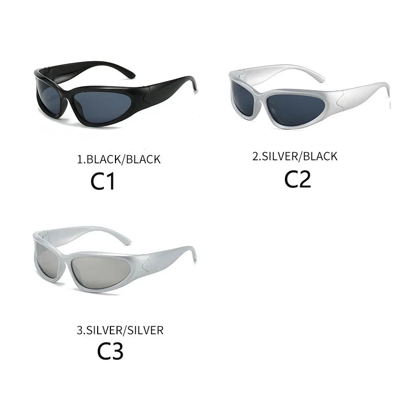 1/2/3pcs Fashionable Men and Women Sunglasses High-end Y2K Square Bicycle Glasses Resistant Sunglasses Outdoor Hiking Glas UV400