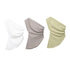 Asymmetric T-shirt New Women's Fashion Trend Spicy Girl Celebrity Temperament Off Shoulder Top