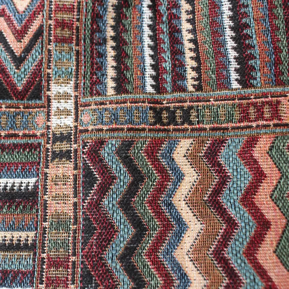 2025 Women Fabric Backpack Female Gypsy Bohemian Boho Chic Aztec Ibiza Tribal Ethnic Cottage Soft Brown Drawstring Rucksack Bags