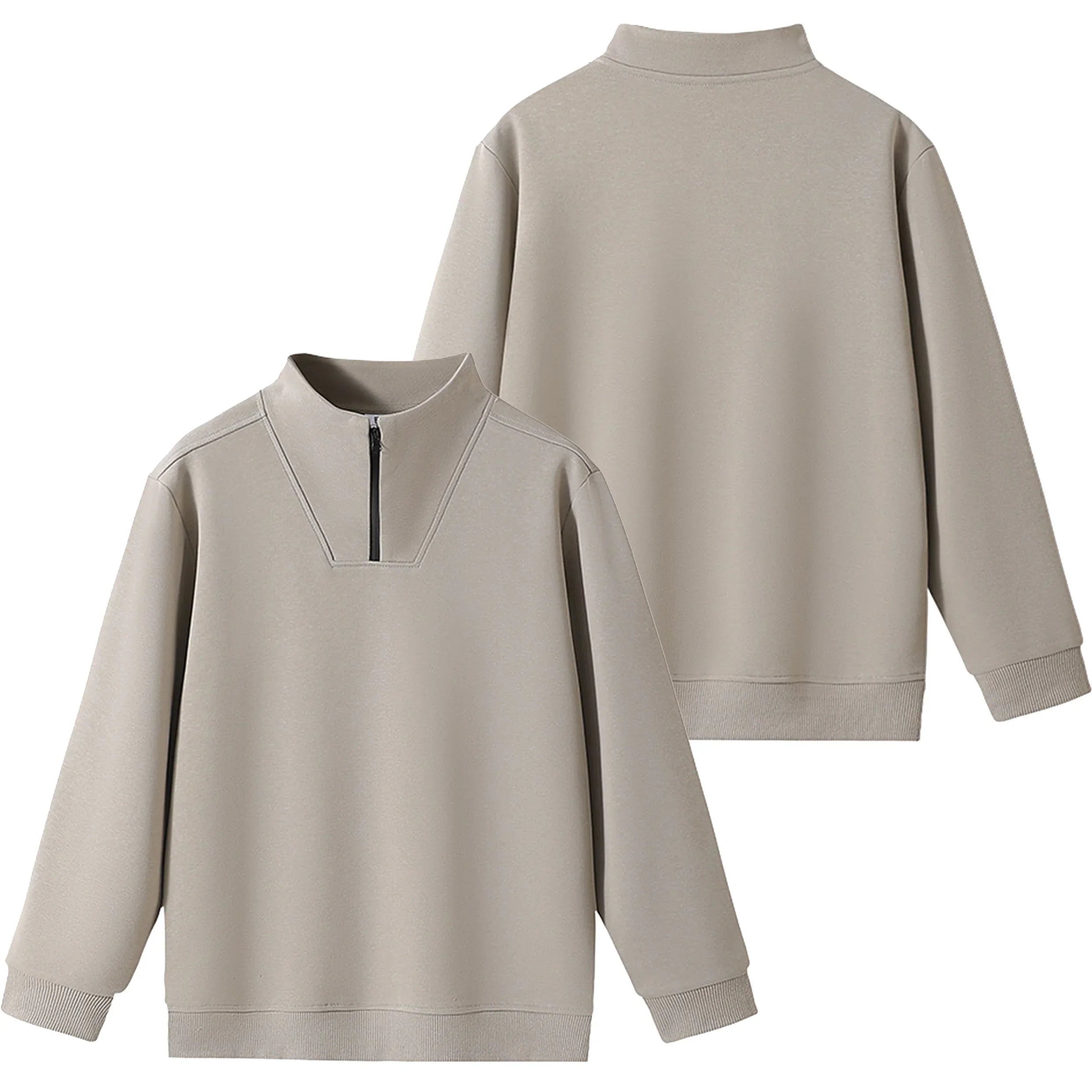 DIY Customized Logo Sweater Men's Loose Size Hoodie Spring/Autumn Cotton Sportswear High Quality Top Men's Hip Hop Zipper Hoodie