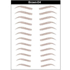 4D Hair-Like Eyebrow Stickers Waterproof Eyebrow Tattoo Water Transfer Eye Brow Enhancer Long Lasting Korean Cosmetics