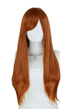 Cosplay Nyx Autumn Orange Long Straight Wig 28 Inches Long Straight wigs for Women Universal Cartoon Cosplay Wig