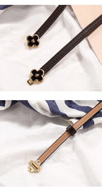 Belt female models super leather hundred with 2023 new belt ladies pin buckle fashion decoration jeans belt cowhide simple