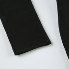 Backless Chic Fashion Skinny Sexy Long Sleeve Short Dress Women Rave Baddie Clubwear Black Solid Party Dresses