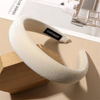 Autumn Winter Soft Velvet Cloth Sponge Padded Hairbands for Women Girls Casual Shopping Face Washing Dress Up Hair Accessories