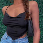 2023 Women Sexy Retro Crop Tops Purple Halter Backless Corset Tops Summer Sleeveless Tie Up Camisoles Wrap Bust Vest Y2k Clothes