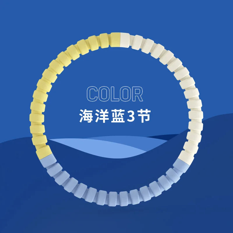 3/4/5/6 Tubes Portable Hula Circle Detachable Exercise Hoops for Children Body Building Sports Hoop Adult Waist Loss Weight Hoop