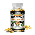 Digestive Enzyme Supplement, Beneficial Bacteria Support Immune, Digestive & Cardiovascular Health, 60 Capsules