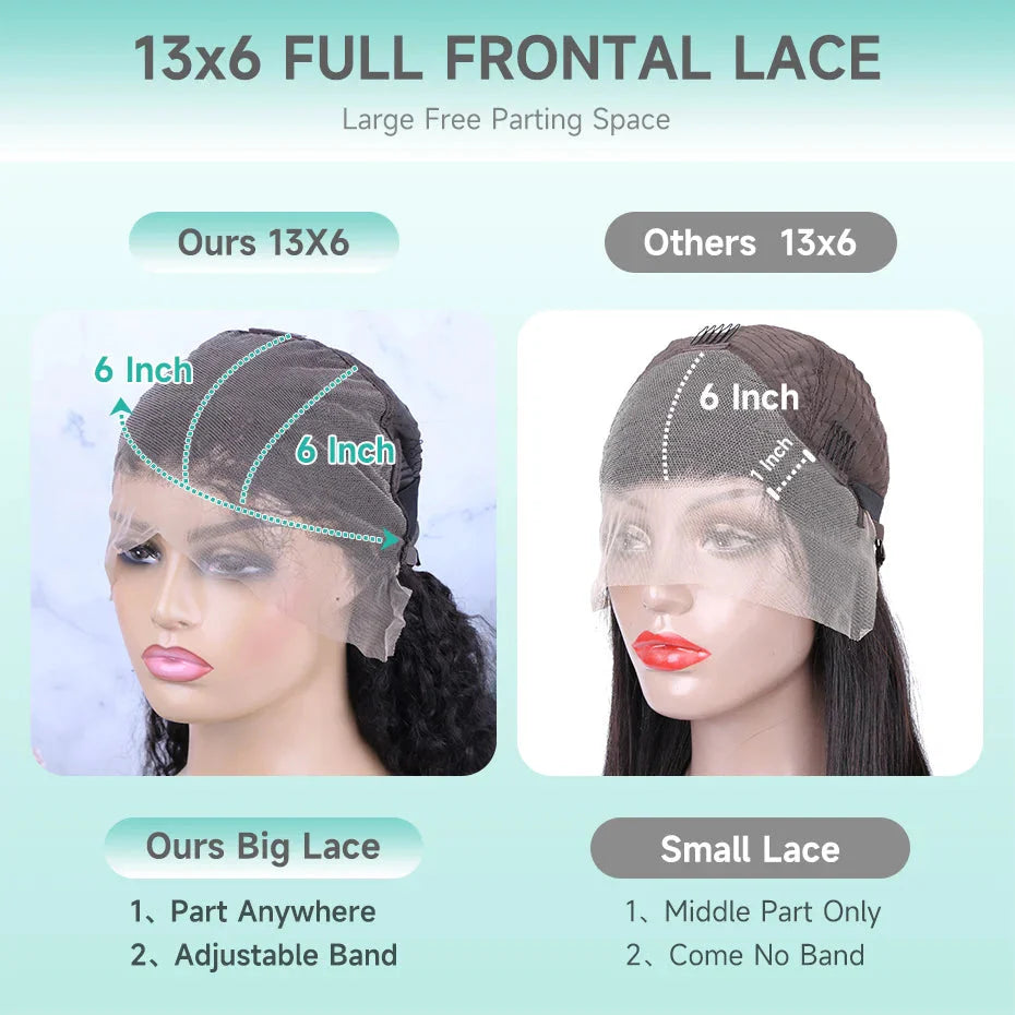 300% Density Burmese Curly Human Hair Wigs 13x4 13x6 HD Full Lace Frontal Wig 100% Human Hair Wigs with Spiral End Natural Black