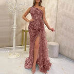 2025 New Women Sleeveless Sequin Long Evening Gown Elegant Bodycon Dress For Wedding Party Prom And Special Occasions