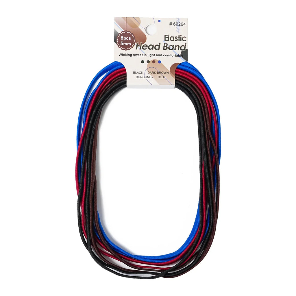 6/8PCS Unisex Sports Elastic Thin Headband Non-Slip Women Men Yoga Hair Bands Sweatband Football Running Biking Sports Hairband