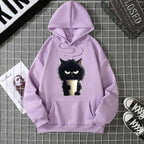 2025 Winter New Women's Hoodie High Street Unisex style Double Pockets Sweatshirts Outerwear Plus-Size Women's Clothing CYXX236