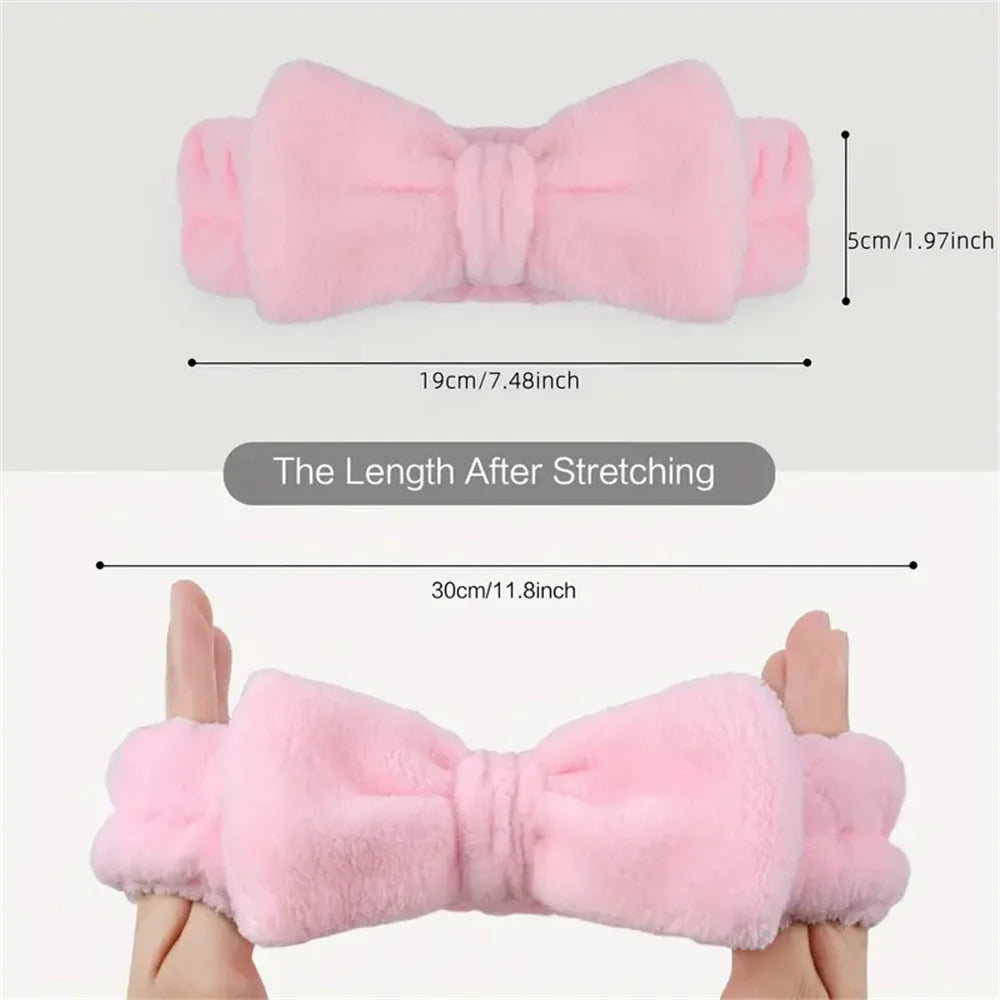 16-Piece Women's bow Headband Velvet large ring matte matte Grip Clip Pink Series Blue Series Black Series Styling Tools set SPA