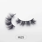 Dropshipping Reuseable Natural Long 12-15mm 3D Faux Mink Lashes Fluffy Volume False Eyelashes Cruelty Free Wispy Makeup Lashes