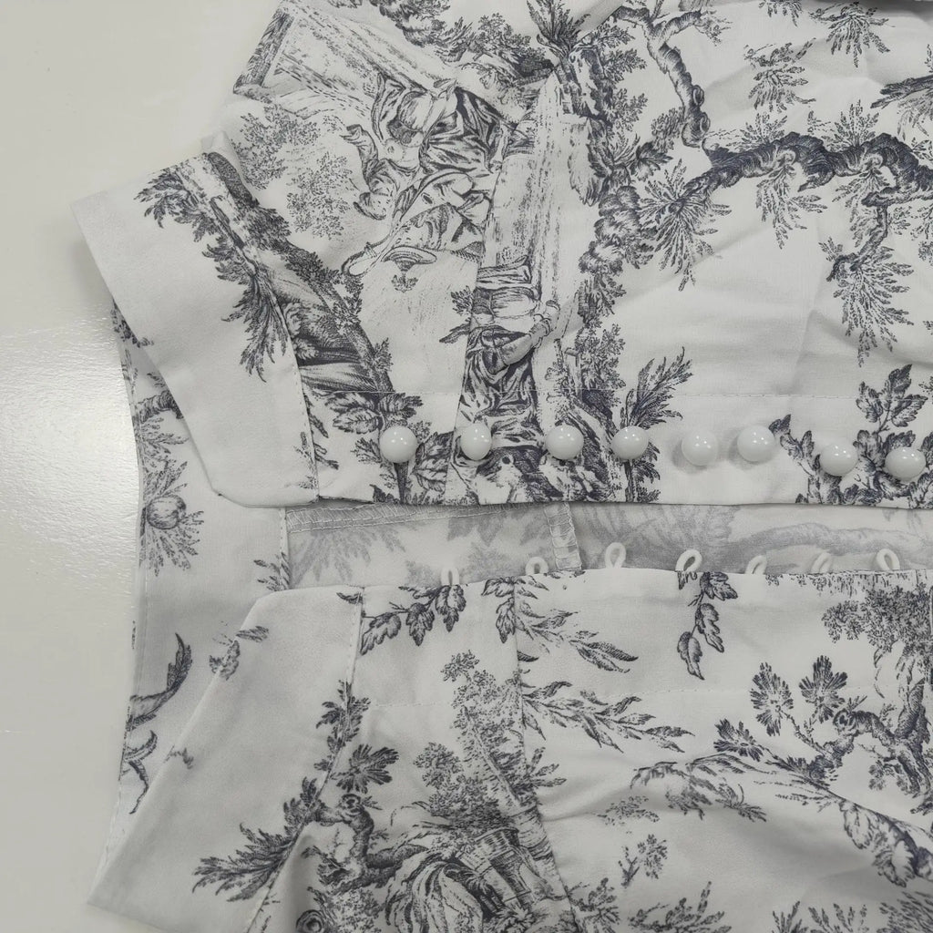 Autumn new women's clothing style elegant, fashionable, casual, sexy commuting long sleeved lace up Chinese style printed dress