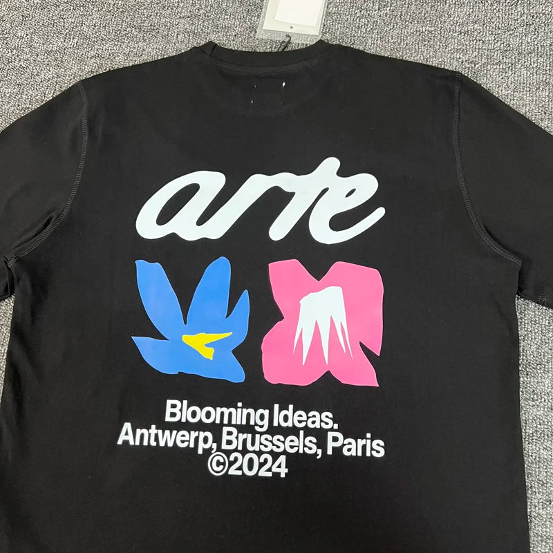 ARTE T-shirts Men Women Couples Streetwear High Quality Print Round Neck Short Sleeve Arte Top Tee One Day Shipped Out