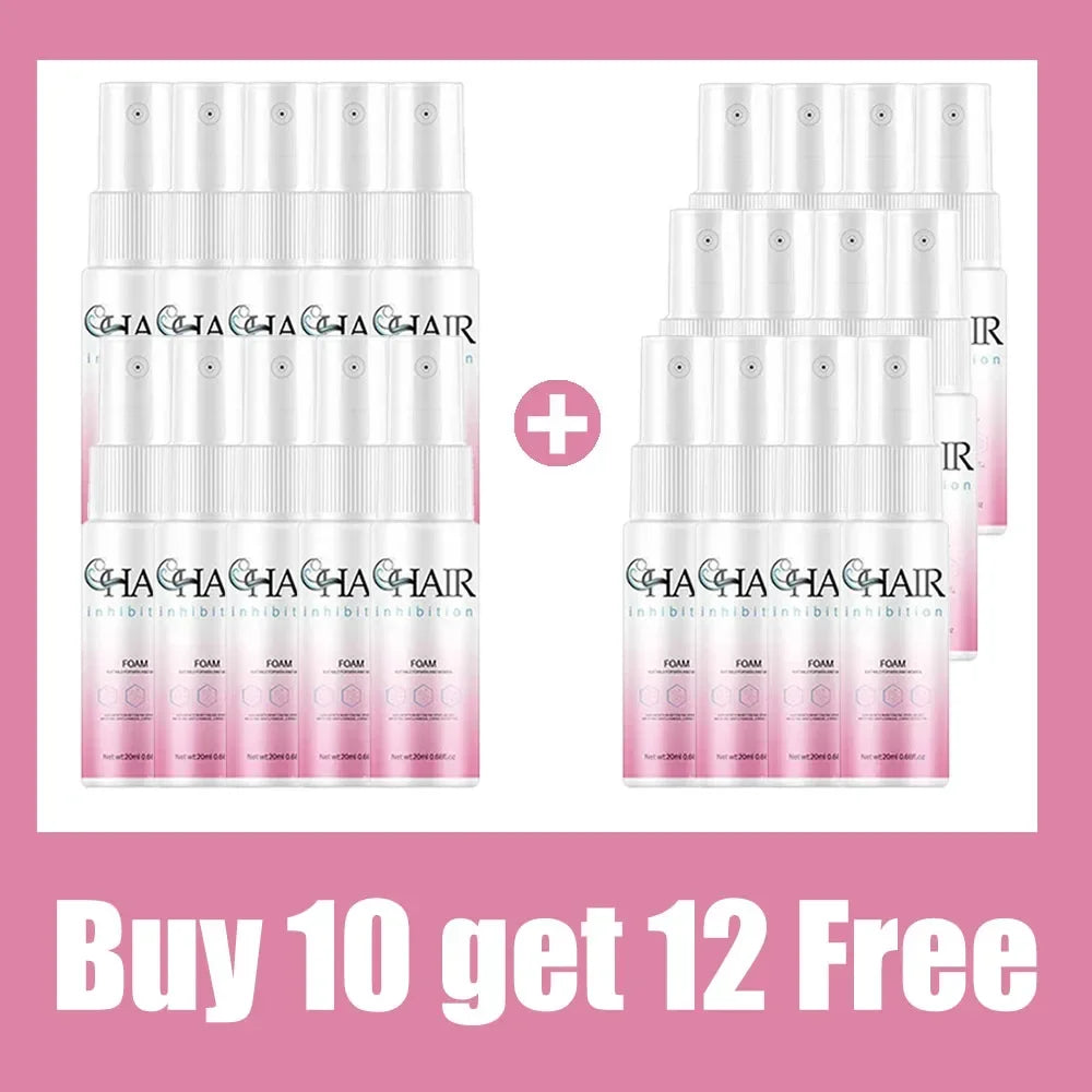 2 Minutes Fast Hair Removal Spray Painless Hair Growth Inhibitor Arm Armpit Leg Permanent Depilatory for Men Women Repair Care