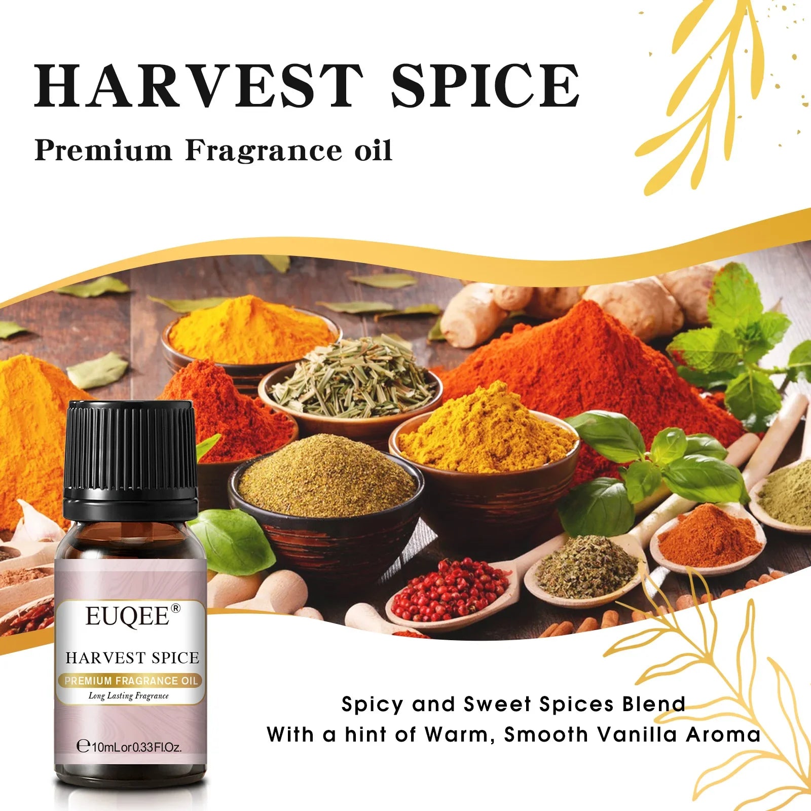 EUQEE 10ML Men's Fragrance Oil For Car Diffuser,Making Candle Leather Forest Pine Coffee Cake Cedarwood Bay Rum 1pcs/3pcs/6pcs