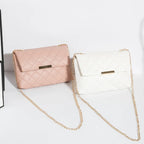 Diamond Lattice Women Shoulder Bag Female Embroidered Luxury Small Square Bag PU Leather Crossbody Bags Handbag Purses Phone Bag