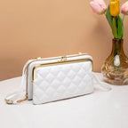 Bags for Women Trend PU Leather Handbags for Women Beige White Black Fashion Hand Bag Bolsas Para Mujeres Sac Phone Holder