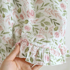 2025 Japanese Summer New Women's Pajama Set 100% Cotton Crepe Cloth Ladies Suspender+Shorts Two Piece Home Furnishing Set