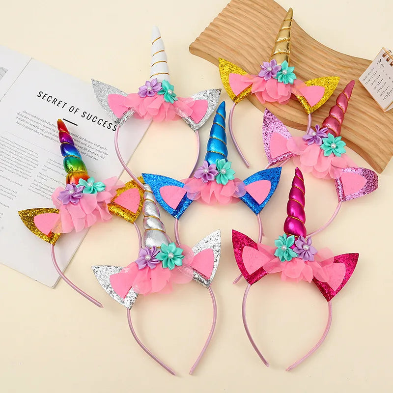 1pc New Unicorn Hairband for Children's Festival Party Headband Stage Performance Headpiece Accessories