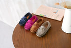 Children Loafers Shoes Boys Flat Sneakers Baby Kids Casual Shoes Toddler Girls Breathable Slip-on Shoes Soft Bottom Solid Color