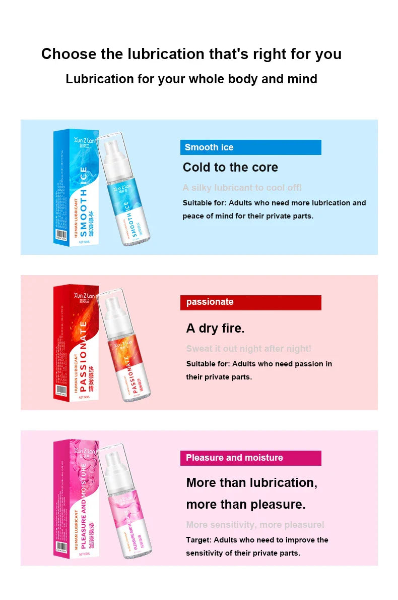 60ML Ice Hot Lubricant â€?Water-Based Formula for Anal Play, Sensual Ice and Heat Sensations with Sex Toys