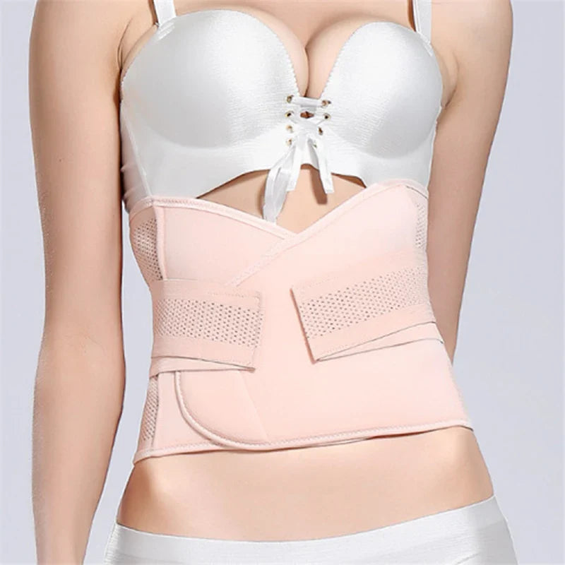 Breathable Adjustable Postpartum Abdominal Belt Cesarean Section Belt Thin Slimming Belt Pregnant Women Body Shaping Girdle