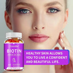 Biotin Gel 10000mcg Highest Potency Healthy Hair, Skin & Nails Vitamins for Women, Men & Children