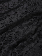 Halloween Plus Size Women's Gothic Lace Flare Sleeve A-Line Midi Dress Ladies Asymmetrical Hem Punk Party Costplay Dress 1XL-6XL