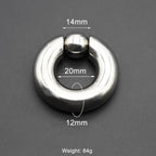 1Pc Large Gauges Stainless Steel CAPTIVE SPRING BEAD RING for Septum Piercing BCR Nose Ring Hoop Expander Earlobe Earrings 00G