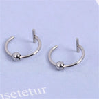 2/4Pcs 18G 316L Stainless Steel Fake Lip Rings for Women Men,  Fake Septum Nose Ring Clip On Lip Ring Fake Piercing Jewelry