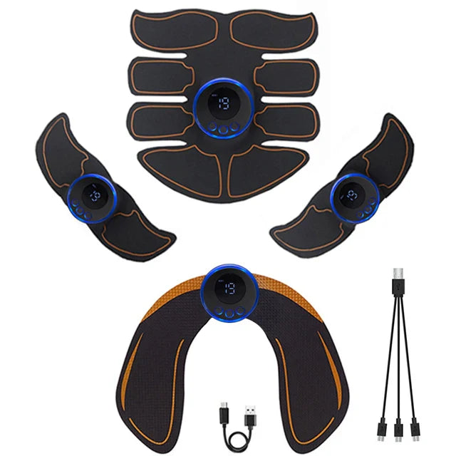 Electric Abdominal Muscle Stimulator EMS Wireless Buttocks Hip Trainer Weight Loss Body Slimming For Arm Back Leg Waist Fitness