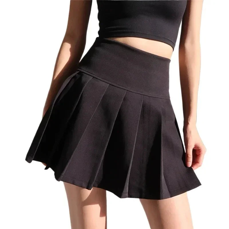 American School Y2k Style Summer Short Pleated Skirt For Women 2024 High Waist Sexy Hotsweet Mini Skirts Female