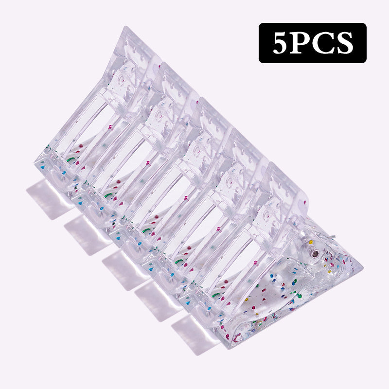 Acrylic Nail Clip Transparent Gel Quick Building Nail Tips Clips Fingernail Extension UV Clamps Manicuring Art Builder Tools Set